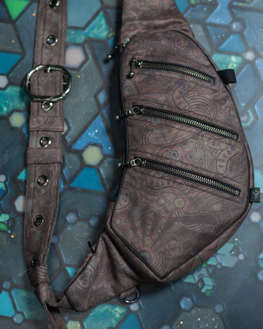 Botta Bag - Velvet Fawn Buckle - PSYCHEDELIKA GALACTIKA - GREY