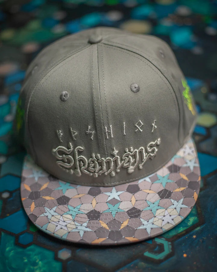 Cotton Printed Brim 3D Embroidery Cap - PENTA SHAMANS