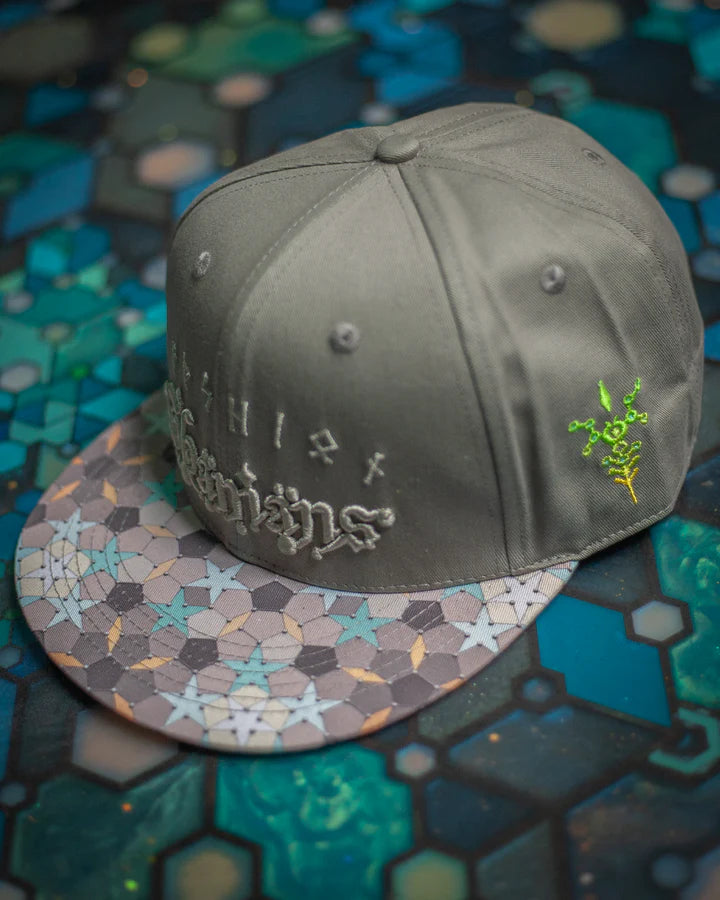 Cotton Printed Brim 3D Embroidery Cap - PENTA SHAMANS