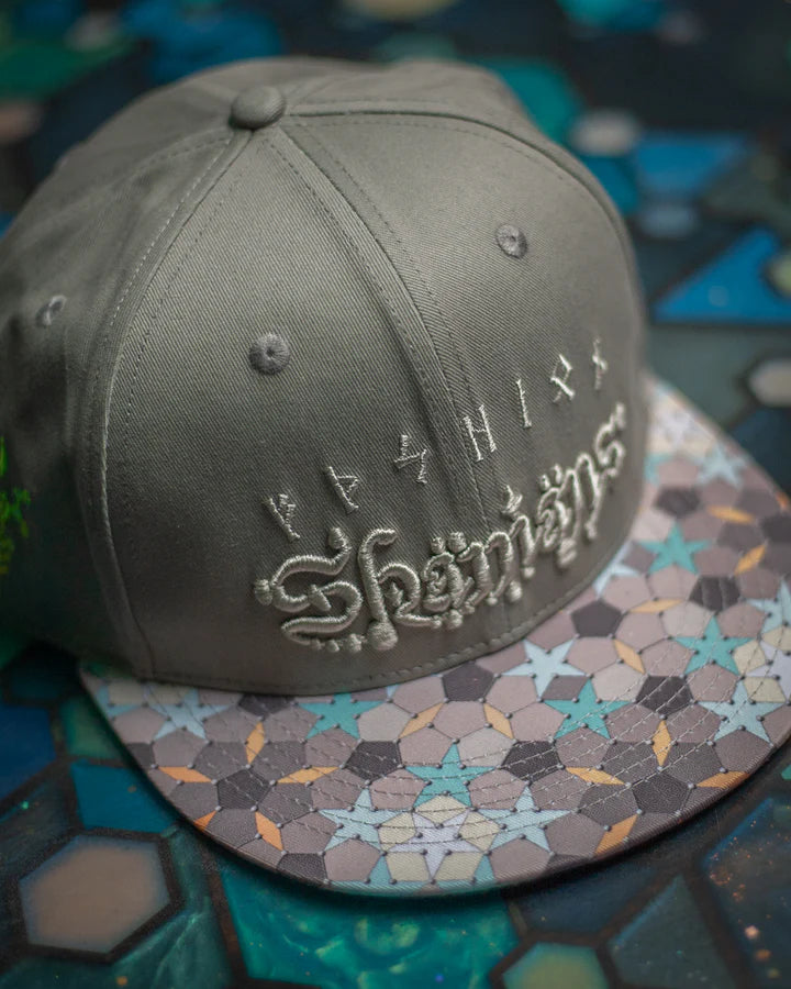 Cotton Printed Brim 3D Embroidery Cap - PENTA SHAMANS