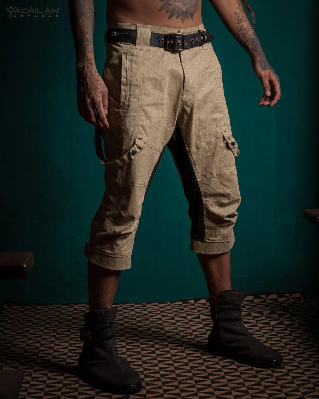Corsaire Men Pirate / Cotton Printed - Sand TRIPIBO