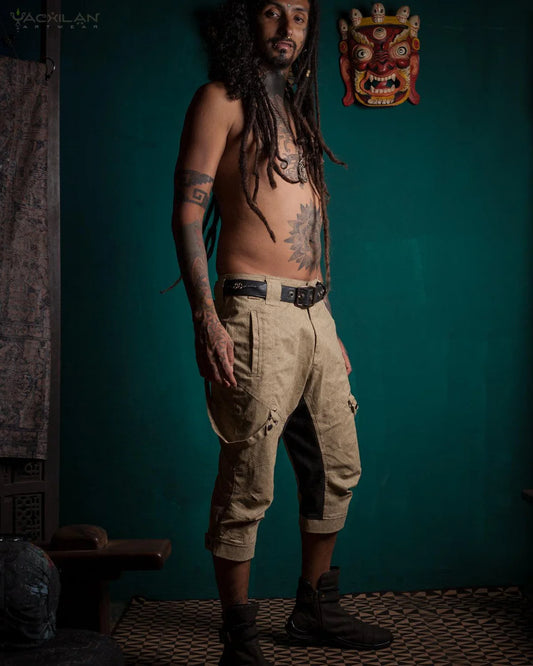 Corsaire Men Pirate / Cotton Printed - Sand TRIPIBO