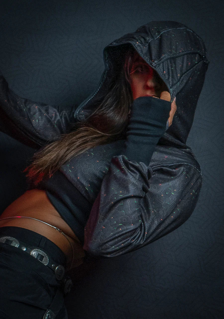 Crop Hoodie / Flatrib - REBIRTH OF IKARO Forest