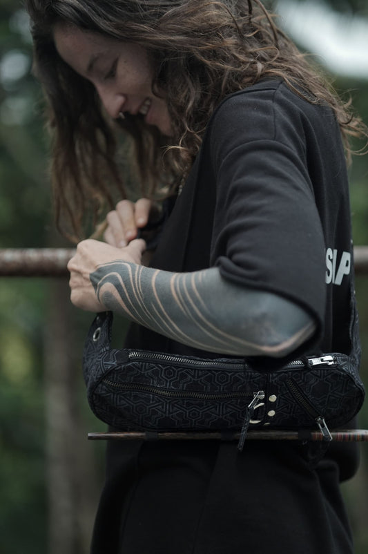 Crossbody Bag - Yantra Screenprinted