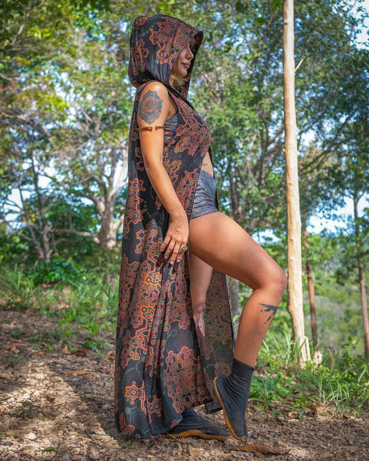Hooded Long Dress / Viscose - AFRODISIAKO