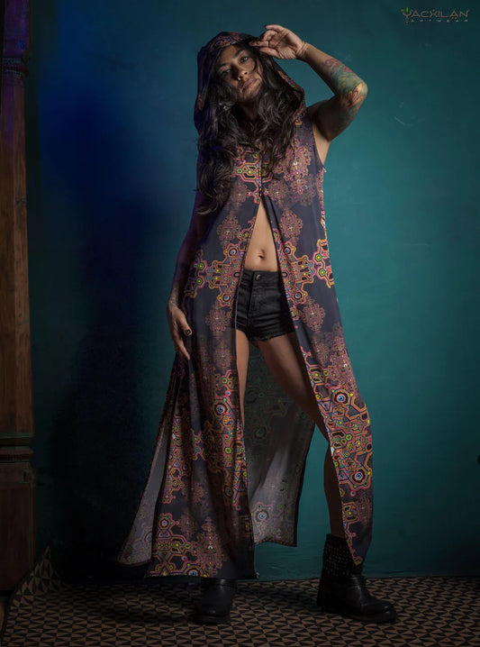 Hooded Long Dress  / Viscose - DEMETRIO