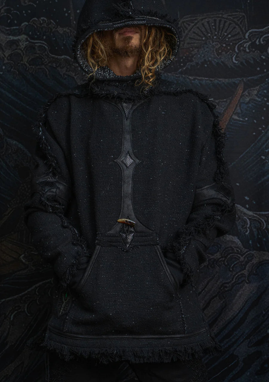 Hoodie Men SHAMANIK - Chanel - Blak BOHÊME
