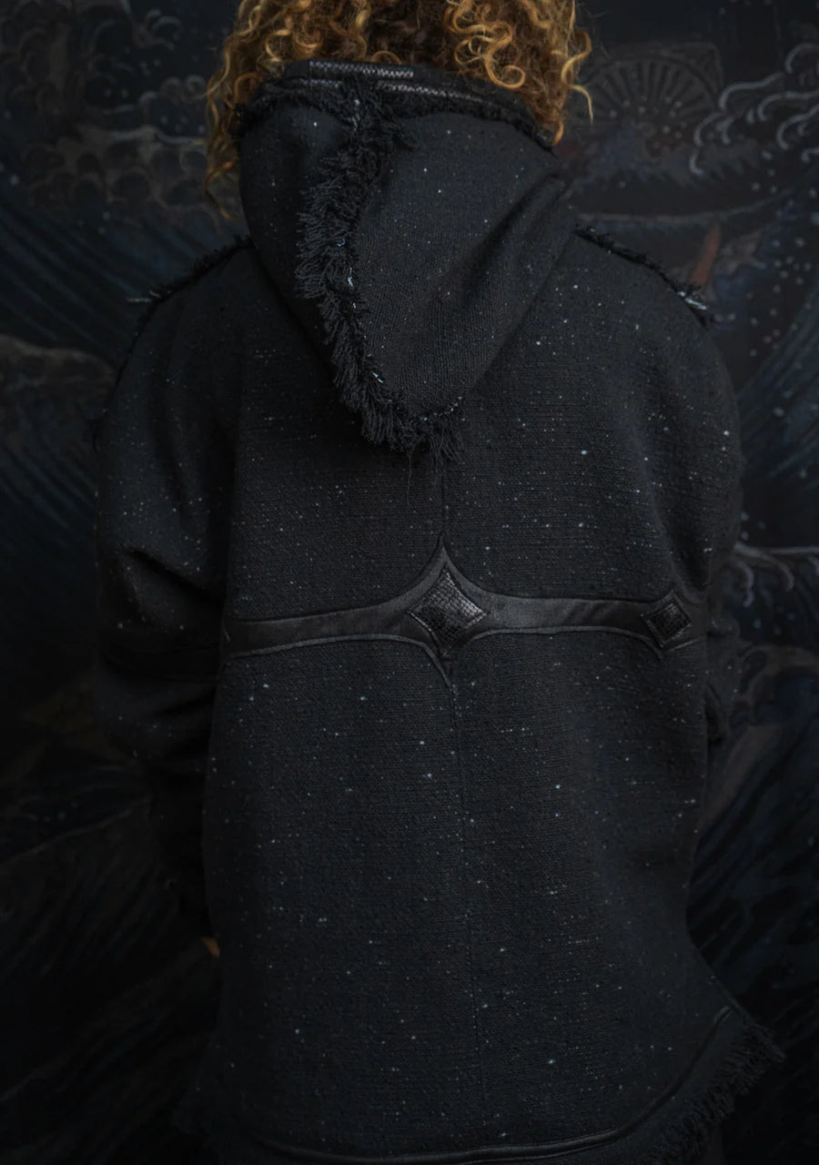 Hoodie Men SHAMANIK - Chanel - Blak BOHÊME