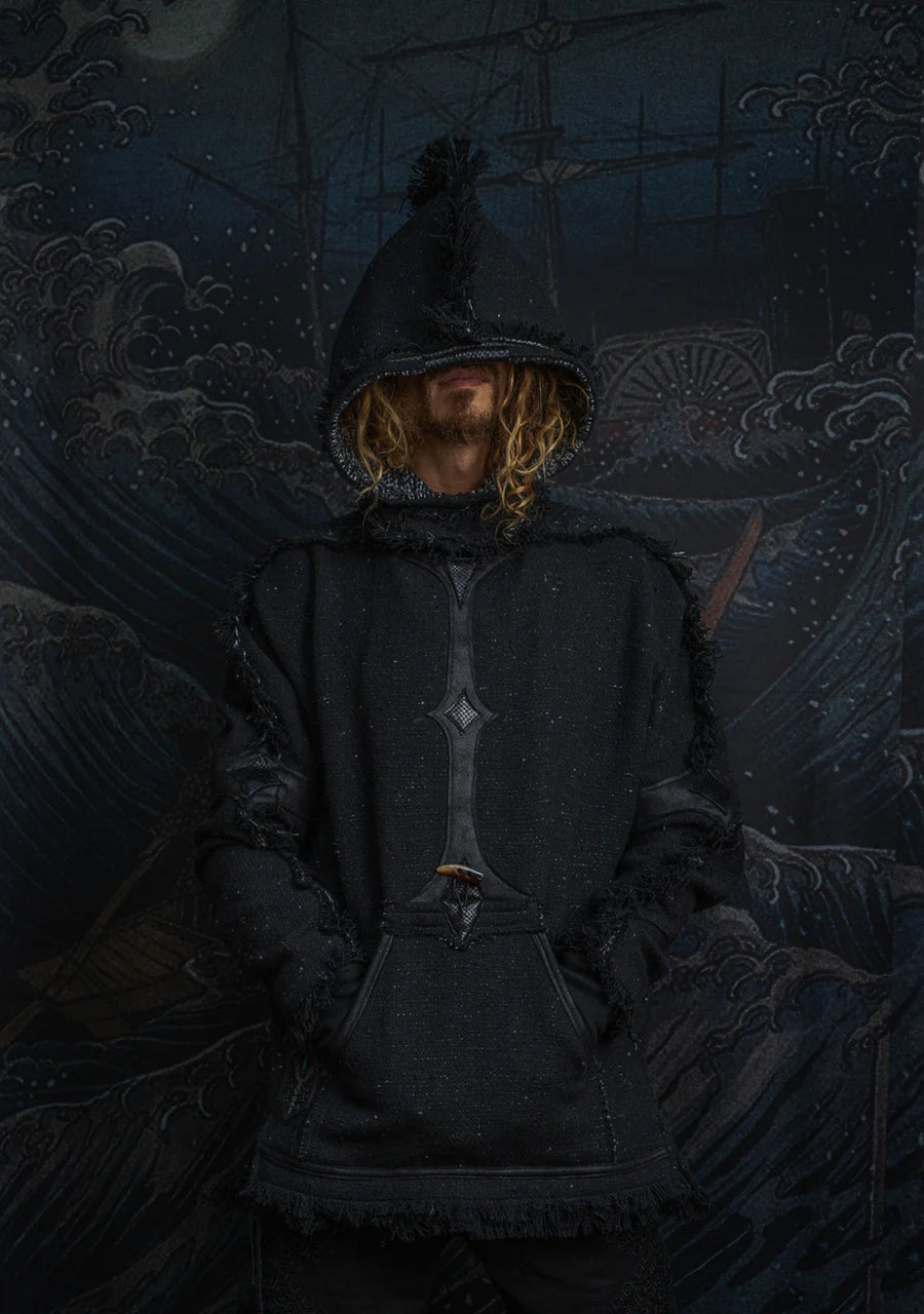 Hoodie Men SHAMANIK - Chanel - Blak BOHÊME