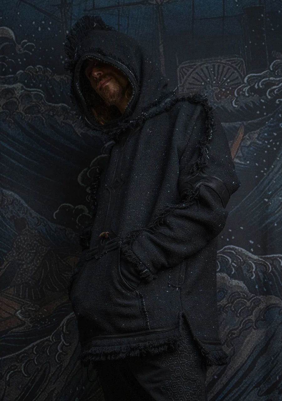 Hoodie Men SHAMANIK - Chanel - Blak BOHÊME