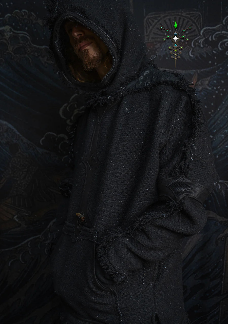 Hoodie Men SHAMANIK - Chanel - Blak BOHÊME