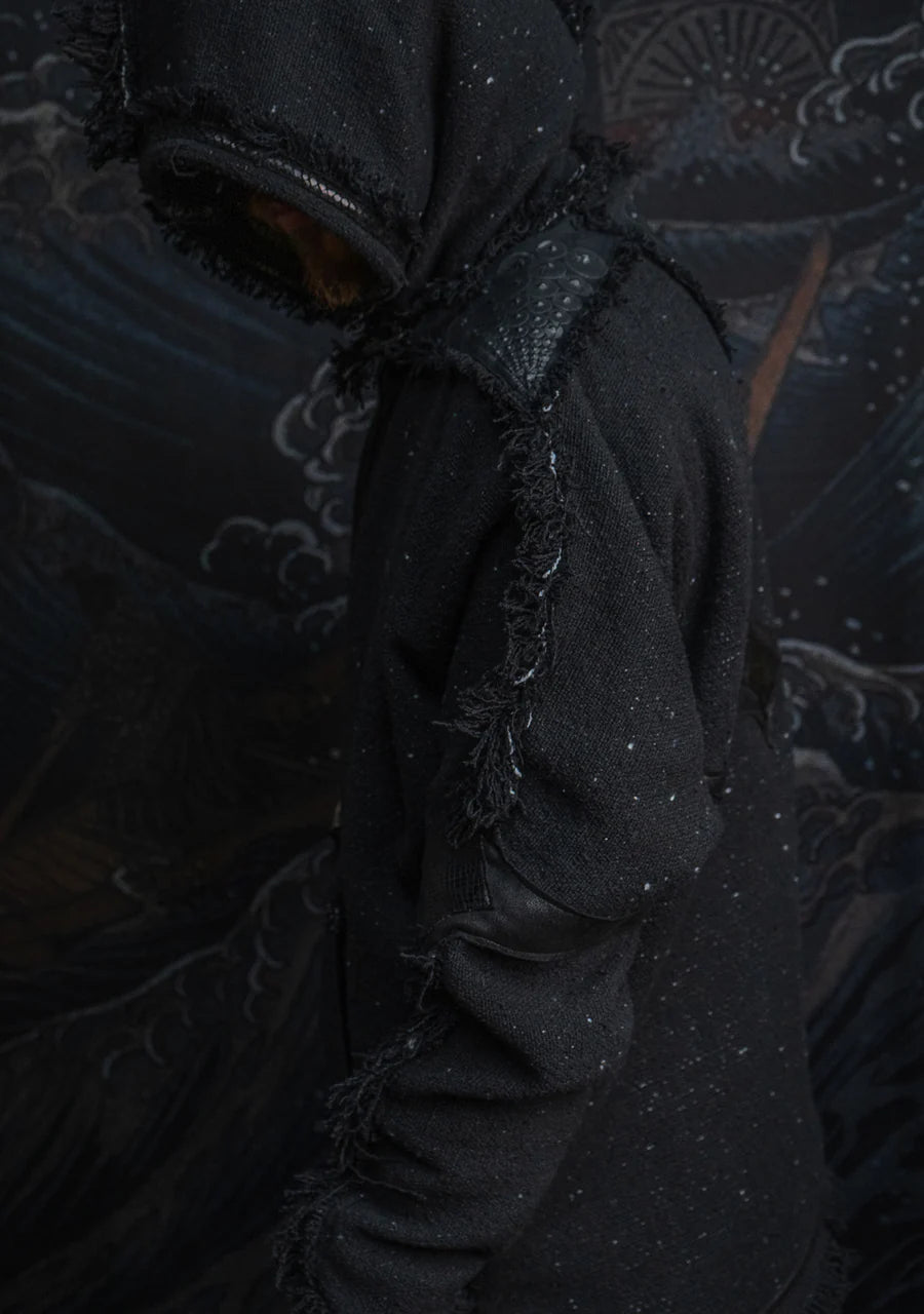 Hoodie Men SHAMANIK - Chanel - Blak BOHÊME