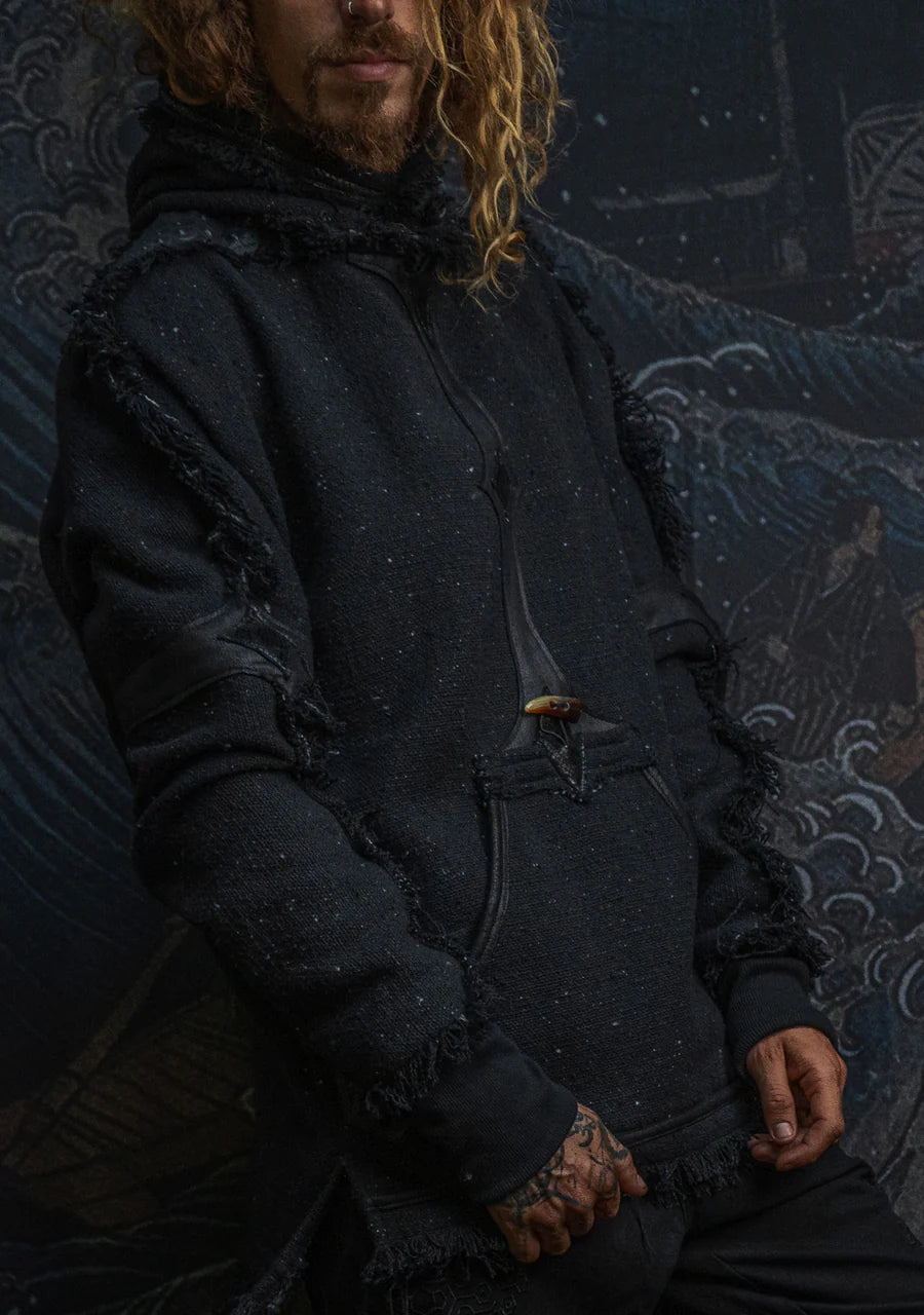 Hoodie Men SHAMANIK - Chanel - Blak BOHÊME