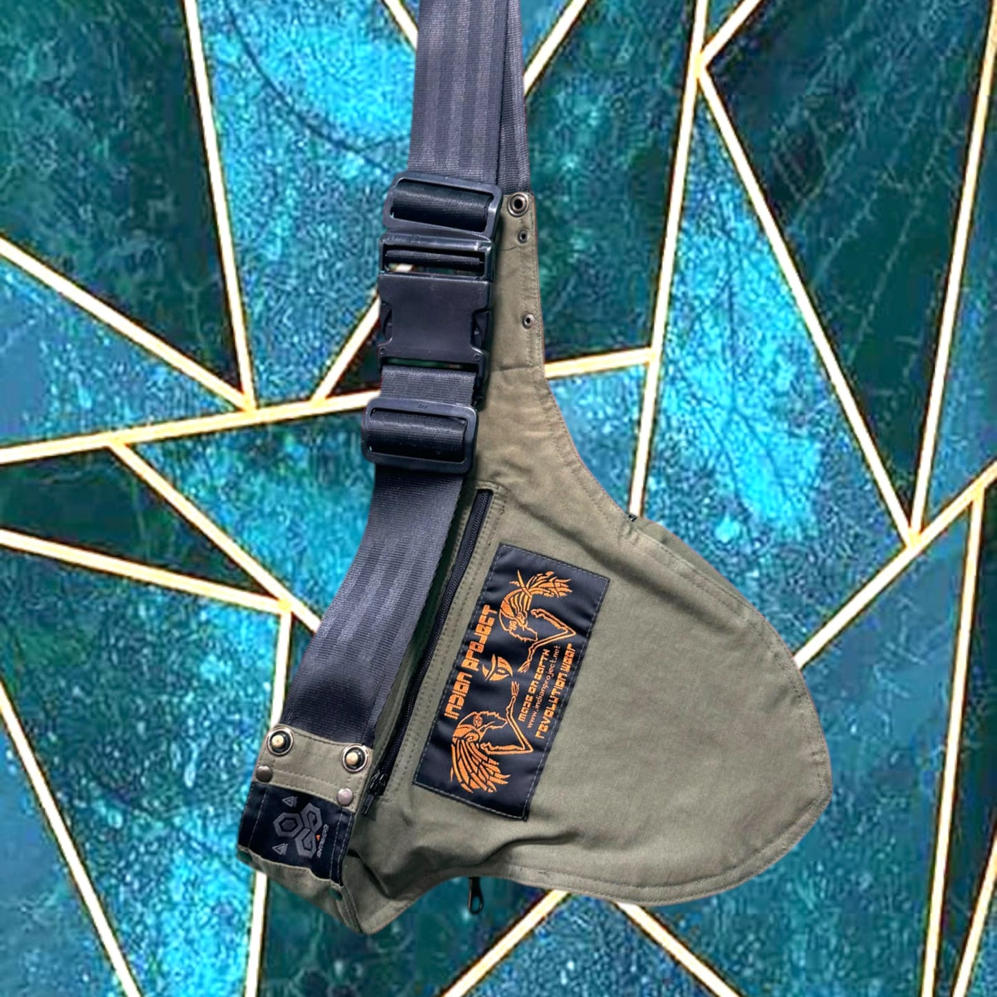 Olster Bag - Green Fraktal