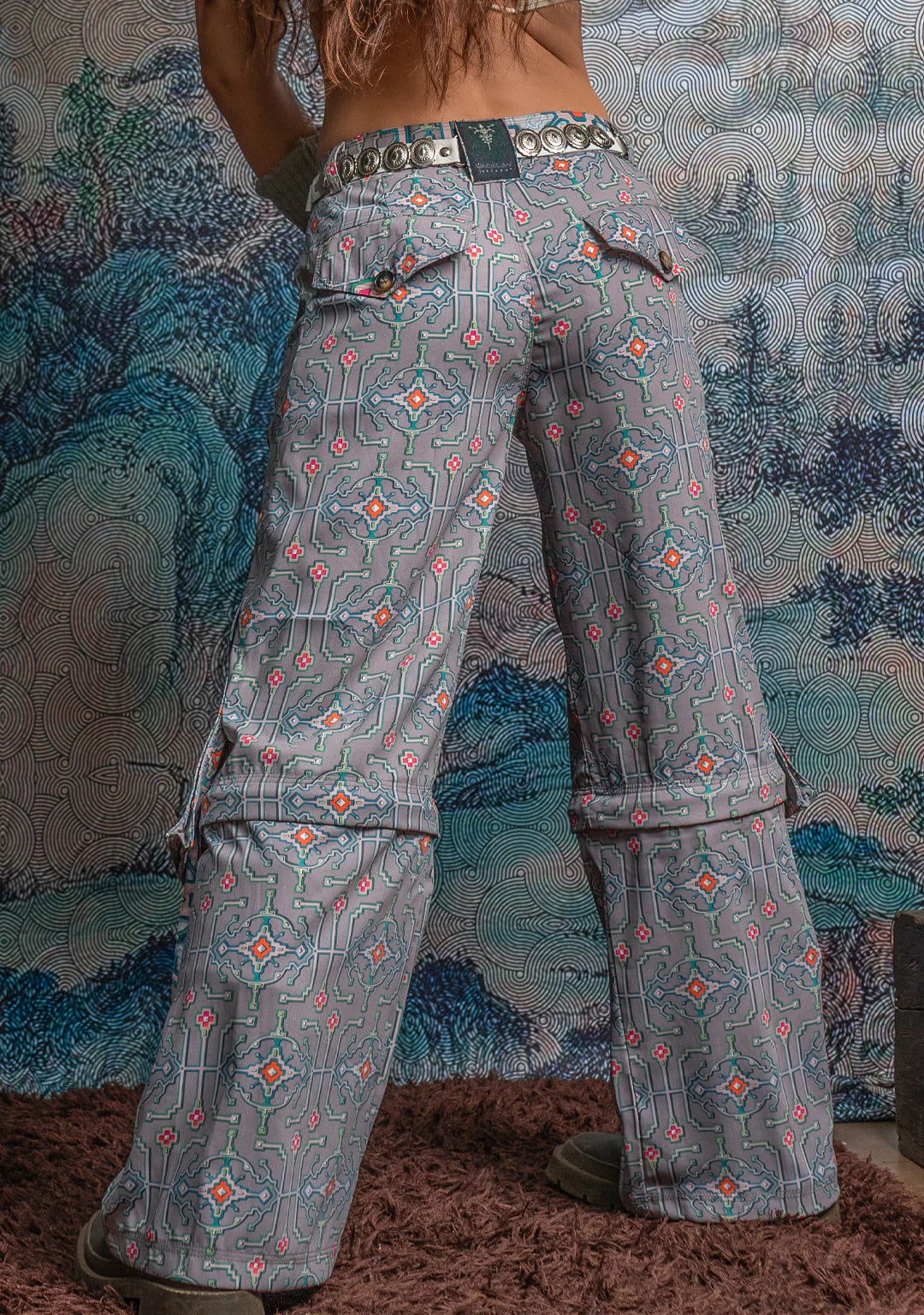 Pants Baggy Pockets - Sky Velvet - HUIRRARIKA