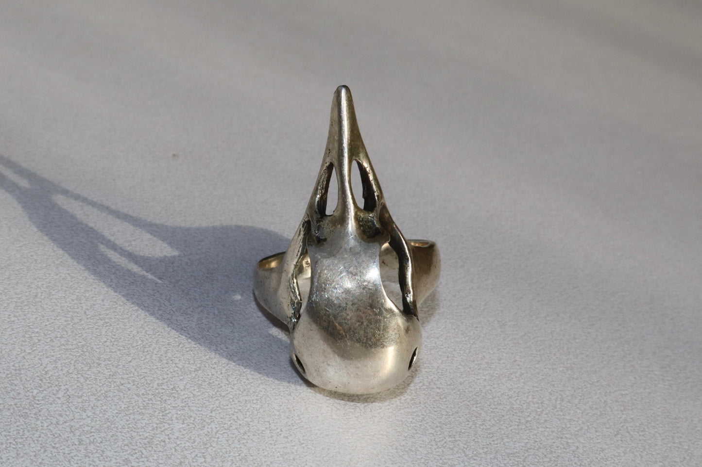 Ring - Crow Skull