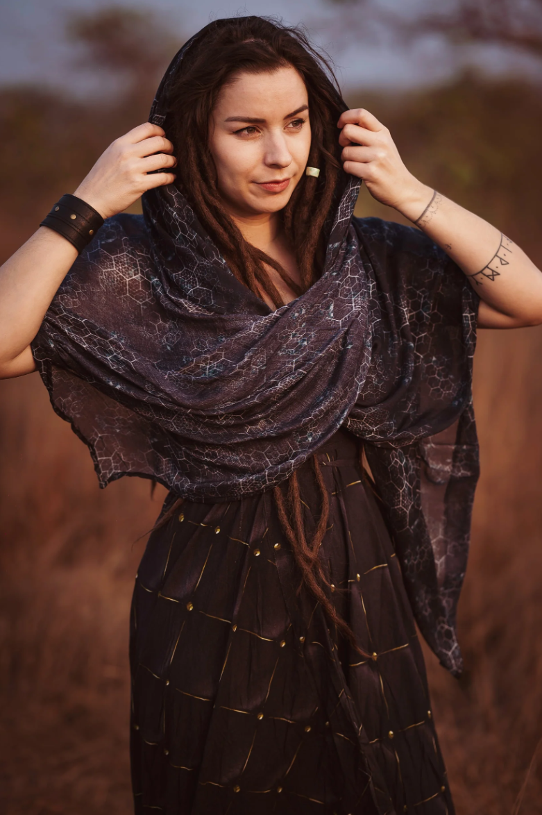 Scarf - Bamboo Fabric Witch Scarf - JOURNEY INTO MY MIND