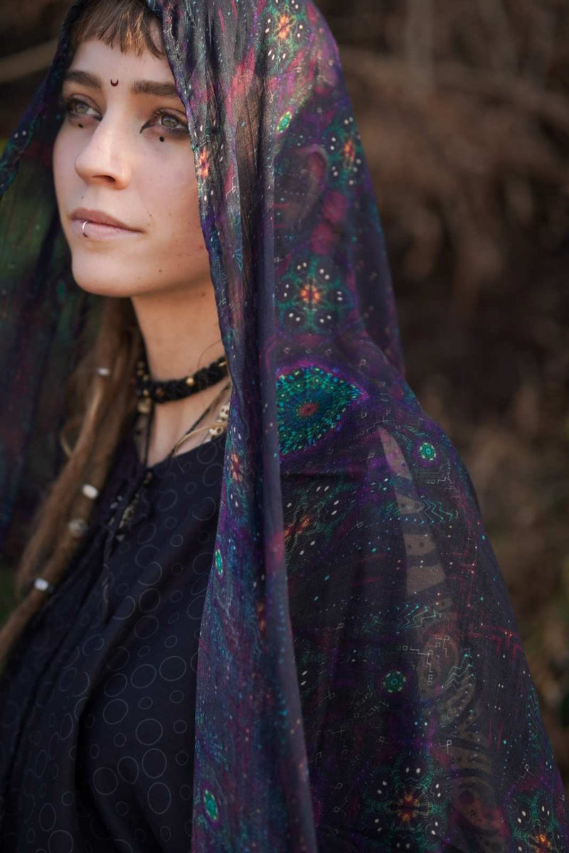 Scarf - Bamboo Fabric Witch Scarf - Transcendence