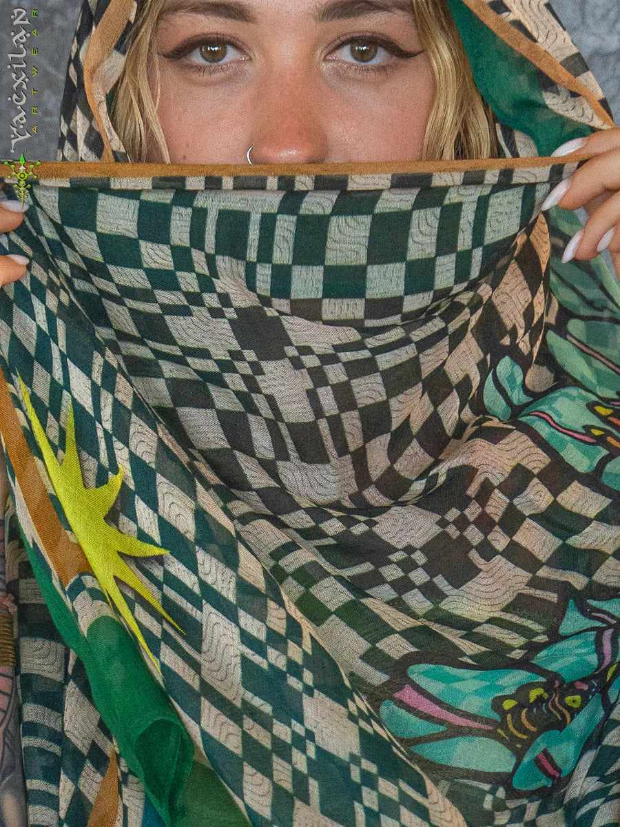 Scarf / Pareo - Bamboo - PSYCOCHIC FLOWER