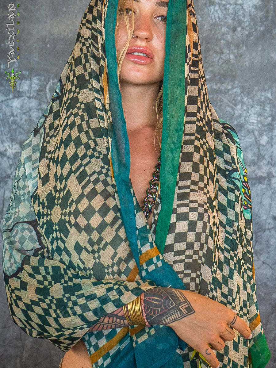 Scarf / Pareo - Bamboo - PSYCOCHIC FLOWER