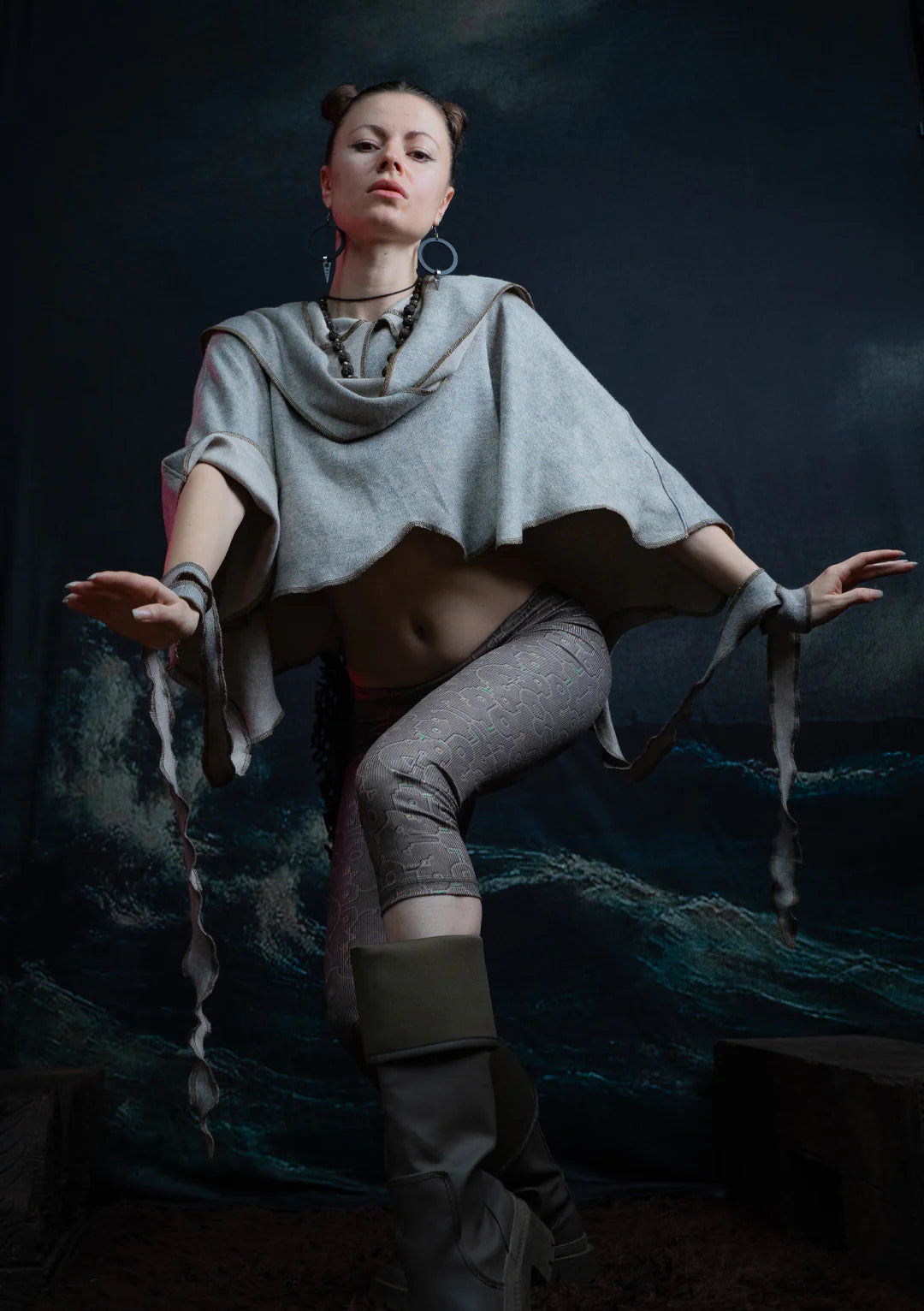 Sweater / Shall Knits - MANTA SKUNK SQWID Elders