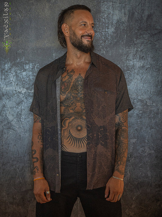 Shirt Half Sleeves - Bamboo -  MAYAN CODEX