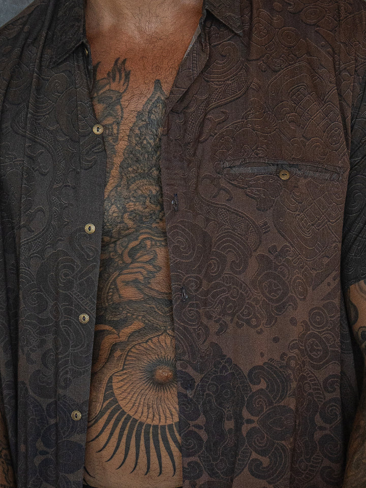 Shirt Half Sleeves - Bamboo -  MAYAN CODEX
