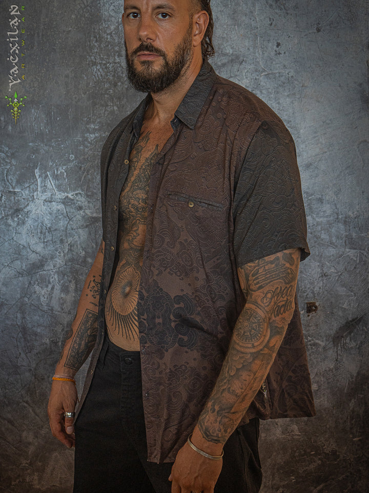 Shirt Half Sleeves - Bamboo -  MAYAN CODEX
