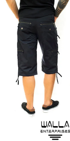 Shorts - Managa Cargo 3/4 - black