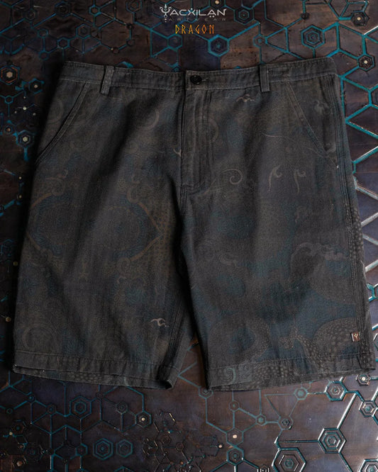 Skate Short - Combed Cotton Herringbone - DRAGON