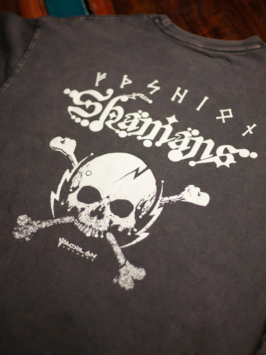 T-Shirt Oversize french Teri Acidwash - Wood SHAMANS