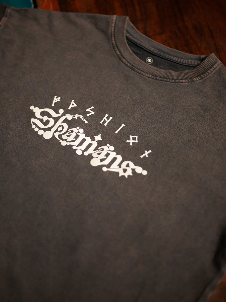 T-Shirt Oversize french Teri Acidwash - Wood SHAMANS