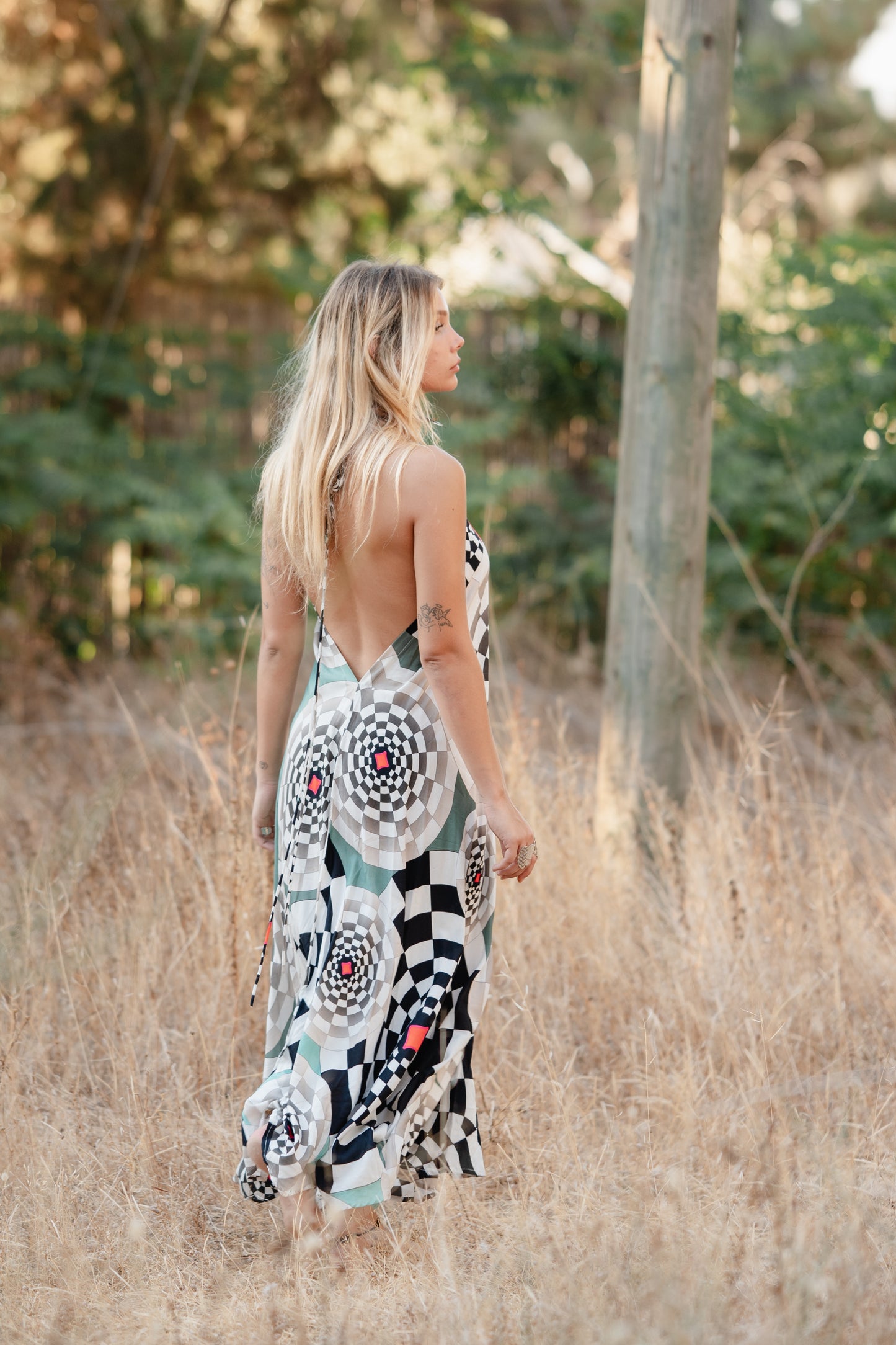 Triangle Long Dress / Bamboo - MATZOKIO