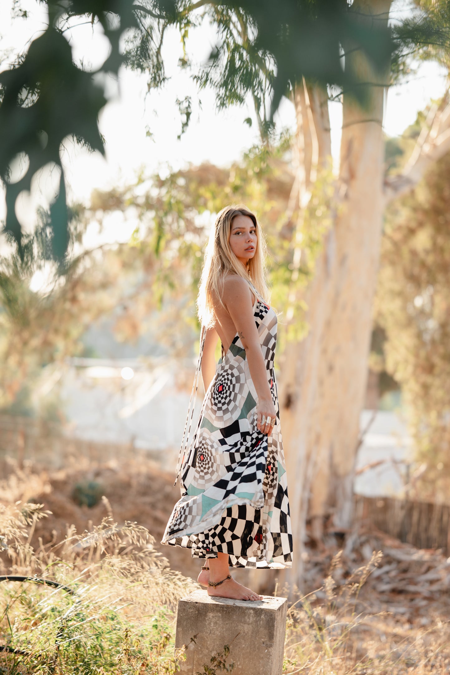 Triangle Long Dress / Bamboo - MATZOKIO