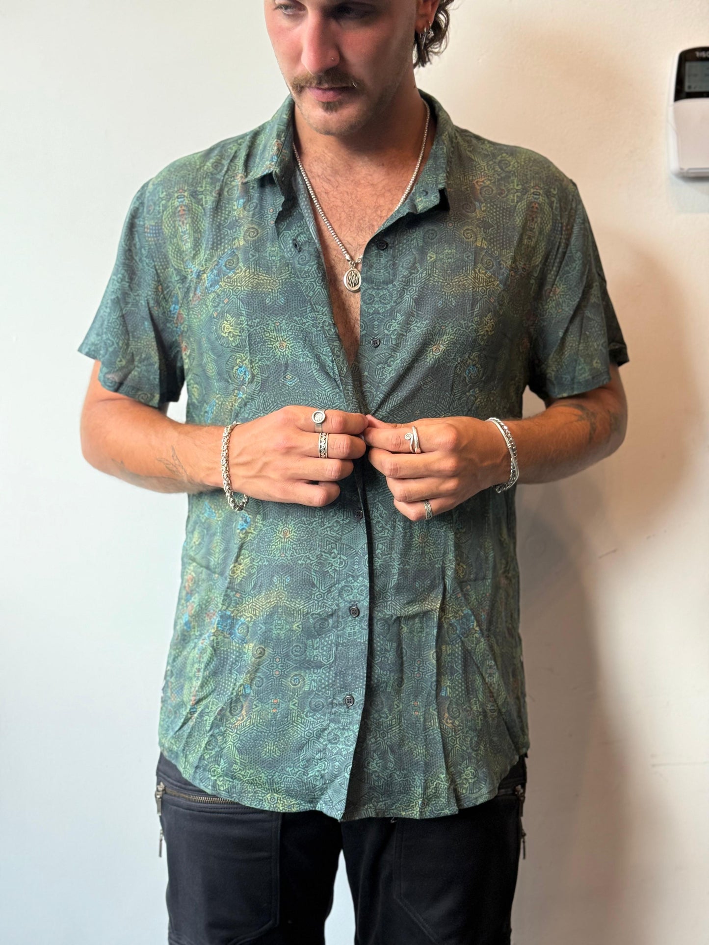 Viscose Shirt - Acid Garden