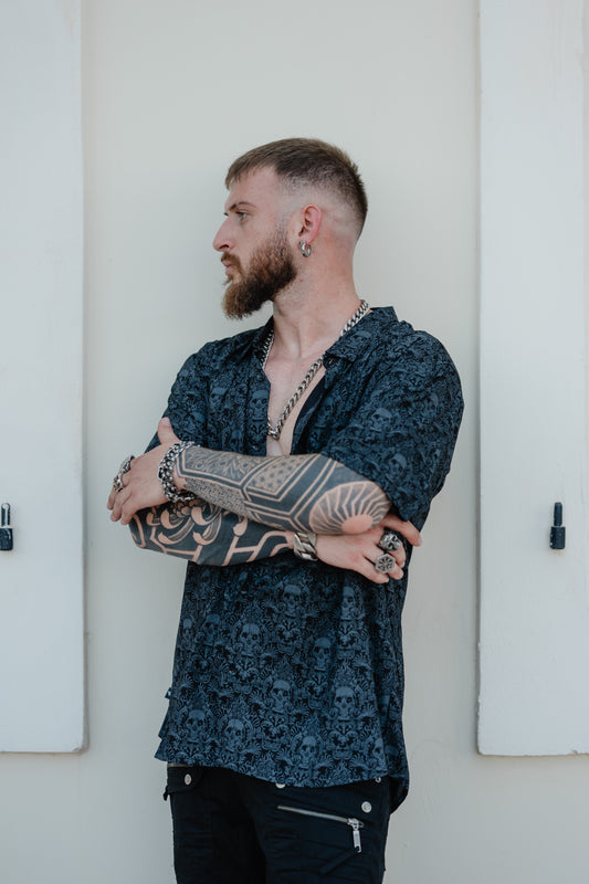 Viscose Shirt - CANCUN SKULL