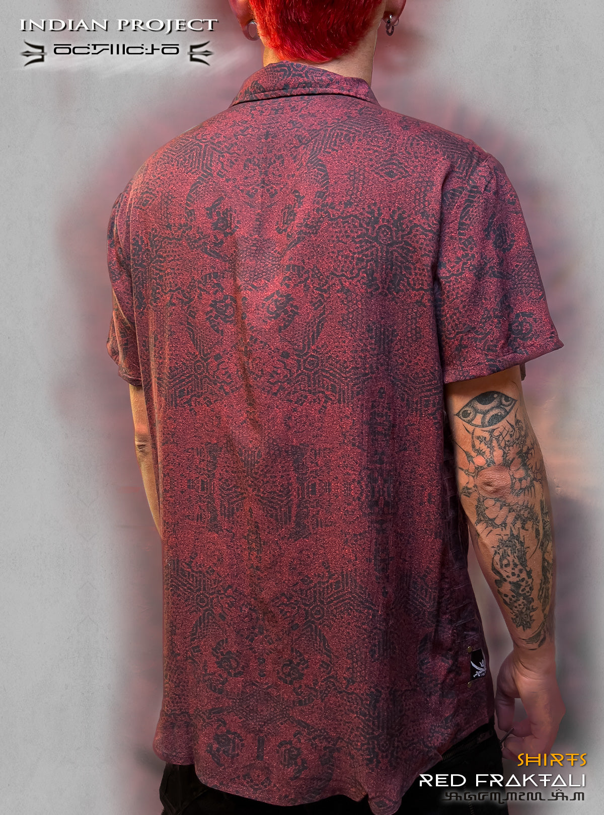 Viscose Shirt - Red Fraktali