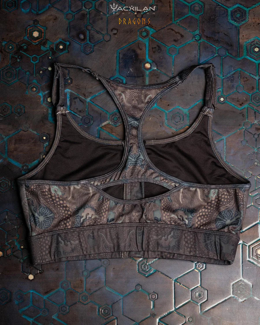 Yacxilan - Crop Top Sportwear Zip - DRAGONS