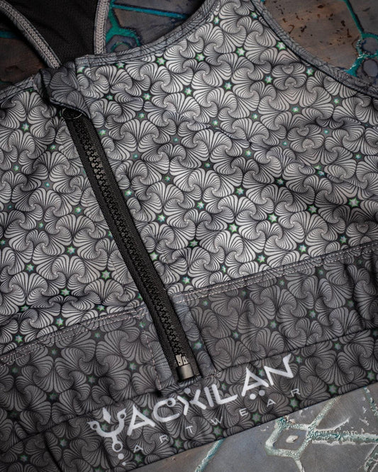 Yacxilan - Crop Top Sportwear Zip - SUNSHINE