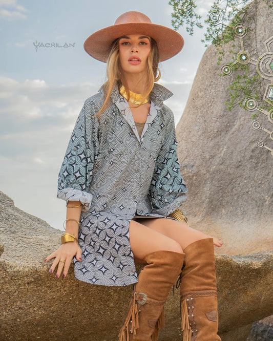 Yacxilan - Longsleeve Piratechic cotton - STARLIGHT