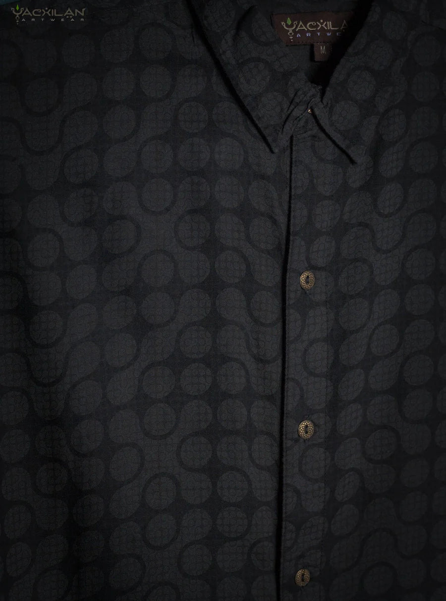Yacxilan - Viscose Screenprint - Grey DOBLE TETRIS