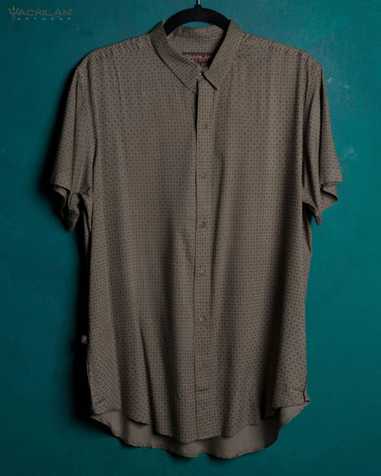 Yacxilan - Viscose Screenprint - Sand DROOL