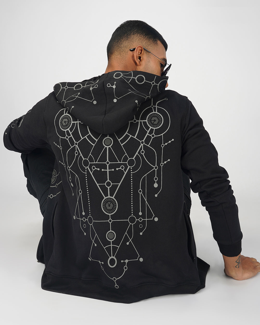 Puff Print Jacket - Spectral Black