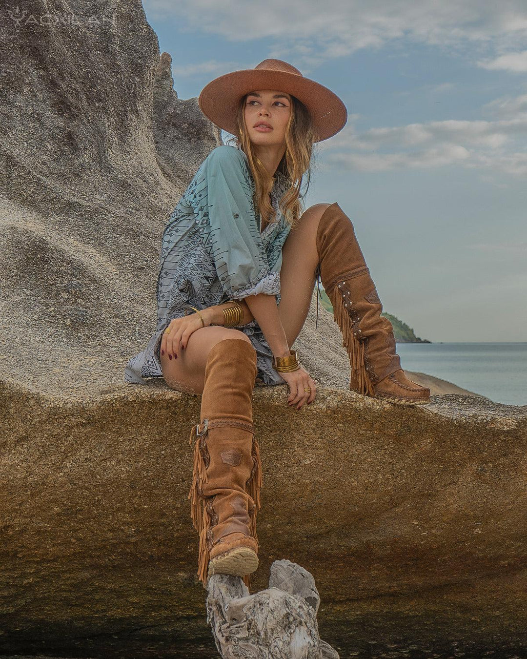 Shirt Woman Longsleeve Piratechic / Cotton Popeline - BOHONI